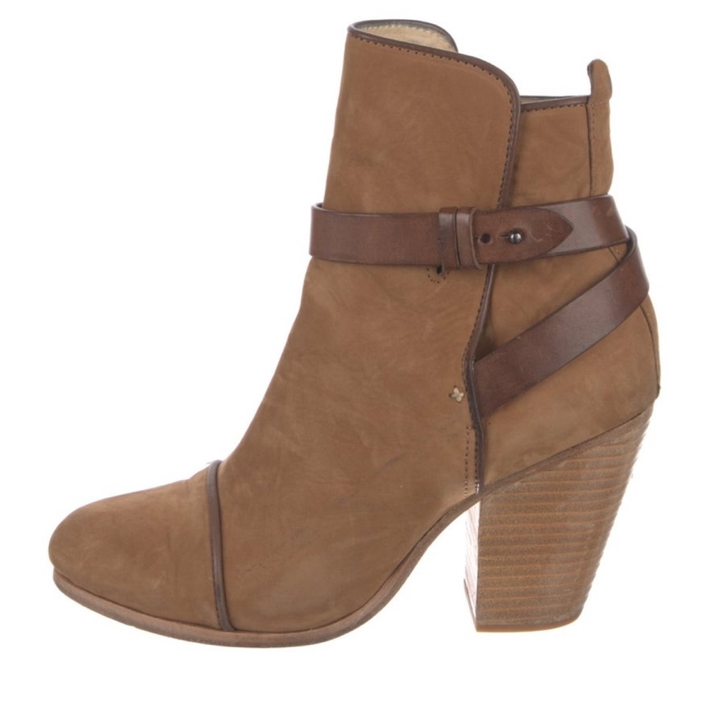 rag & bone Tan Leather Ankle Boots